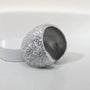 Anello in alluminio Bombato Liscio : anello bombato regolabile che si adatta ad ogni mano | Shadi Bijoux