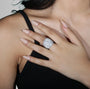Anello in alluminio Bombato Liscio : anello bombato regolabile che si adatta ad ogni mano | Shadi Bijoux