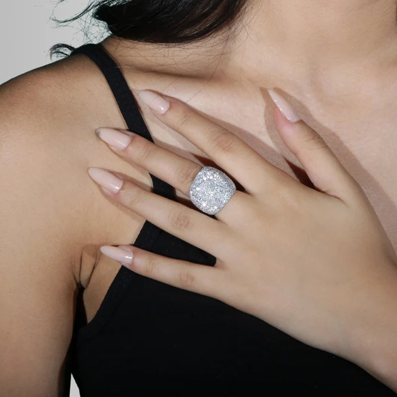 Anello in alluminio Bombato Liscio : anello bombato regolabile che si adatta ad ogni mano | Shadi Bijoux