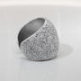 Anello in alluminio Bombato Liscio : anello bombato regolabile che si adatta ad ogni mano | Shadi Bijoux