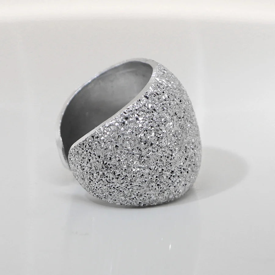 Anello in alluminio Bombato Liscio : anello bombato regolabile che si adatta ad ogni mano | Shadi Bijoux