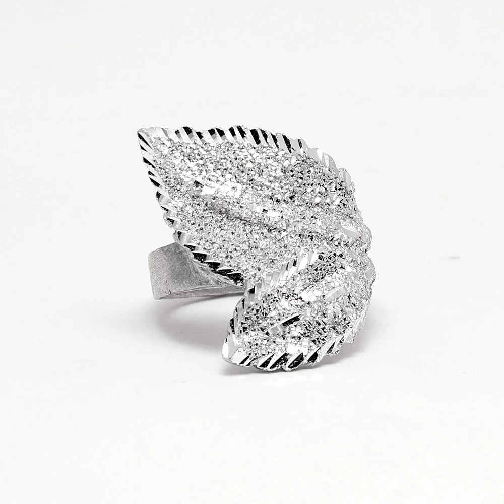 ANELLO IN ALLUMINIO FOGLIE