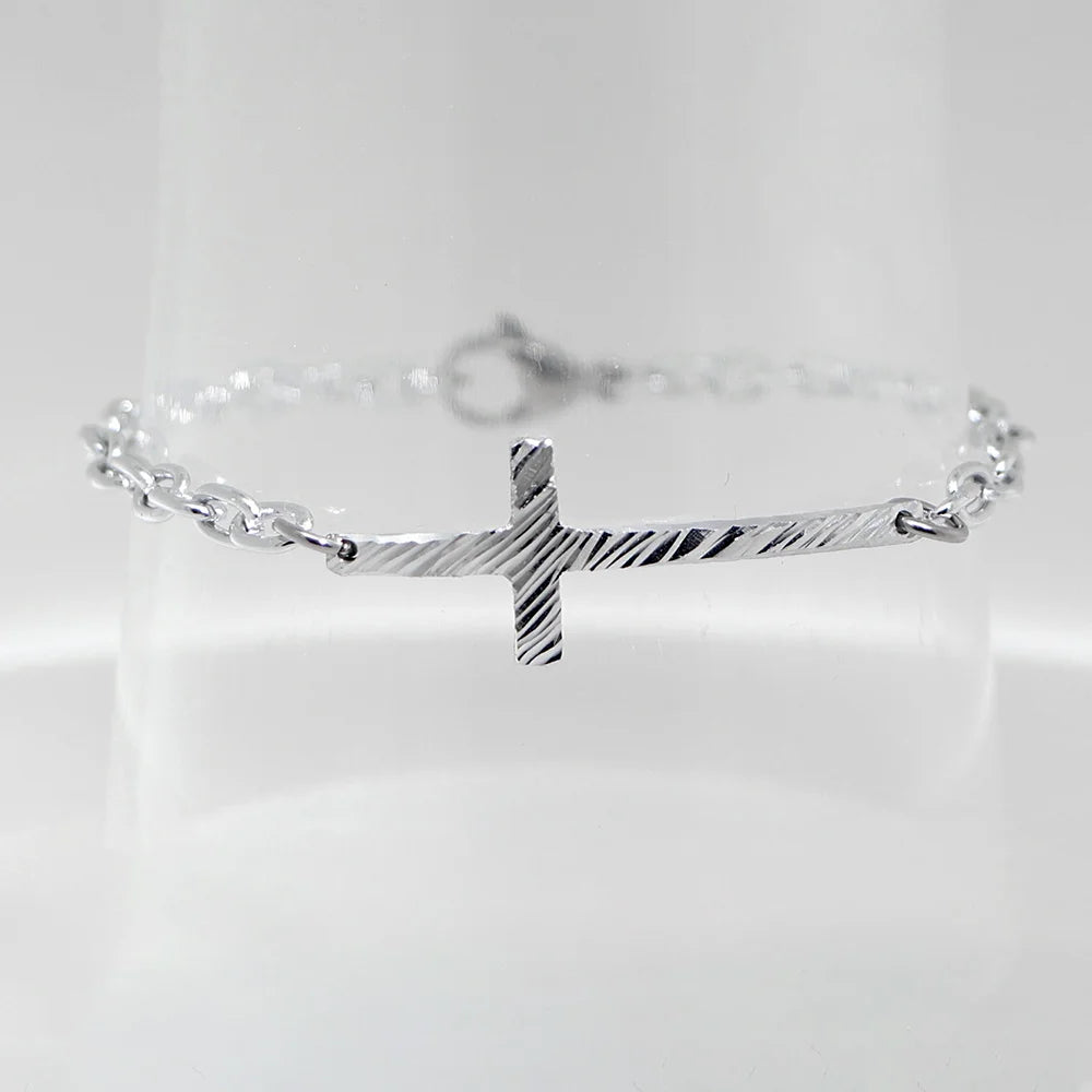 BRACCIALE CHARM CROCE LUCIDA