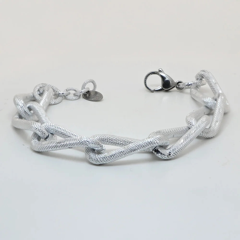 CORALYA - BRACCIALE IN ALLUMINIO INCISO