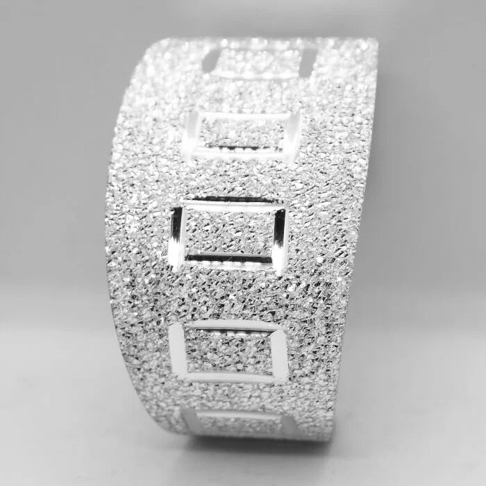 BRACCIALE IN ALLUMINIO LASTRA QUADRI
