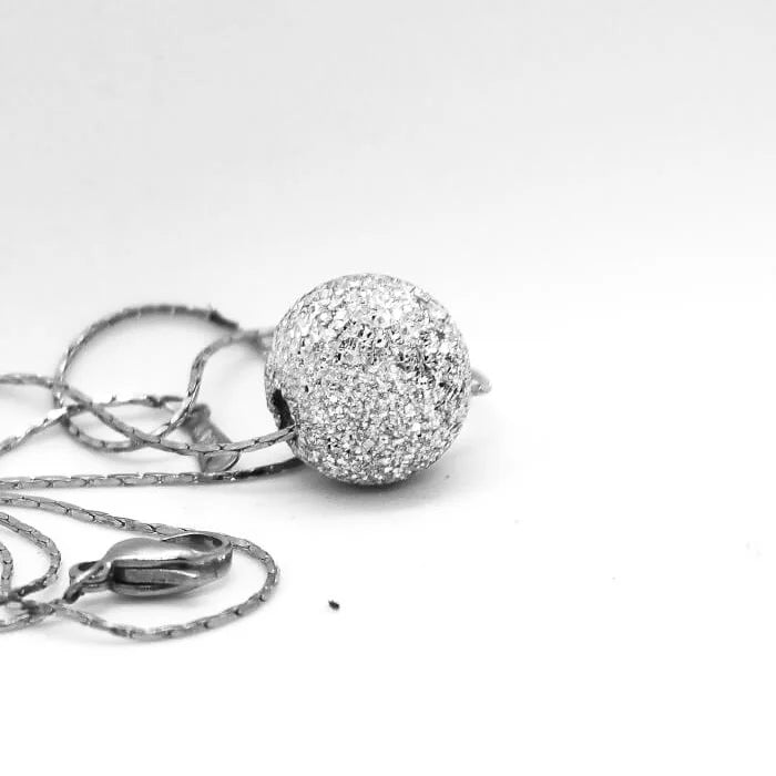 CIONDOLO IN ALLUMINIO SFERA