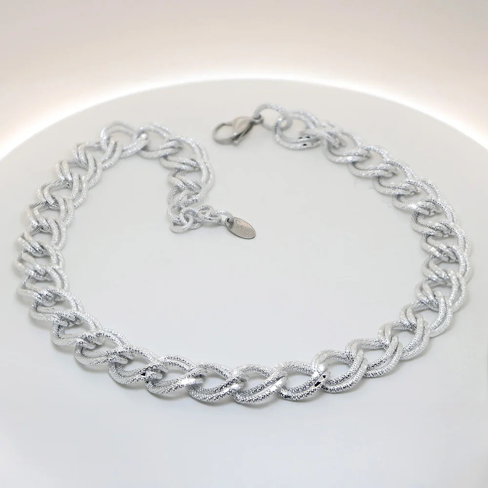 ALIA - COLLANA IN ALLUMINIO INCISO