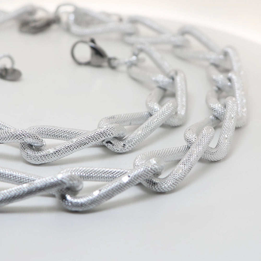 CORALYA - BRACCIALE IN ALLUMINIO INCISO