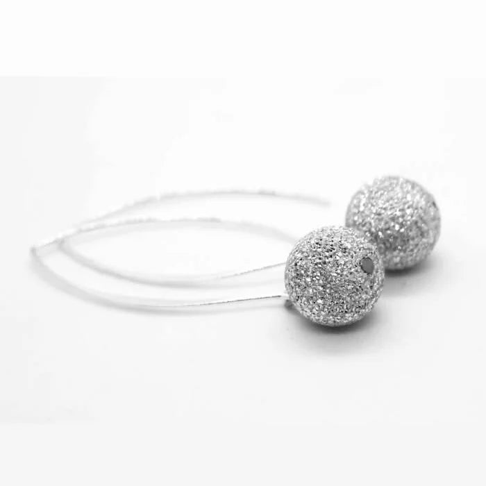 ORECCHINI IN ALLUMINIO SFERA ALLUNGATI