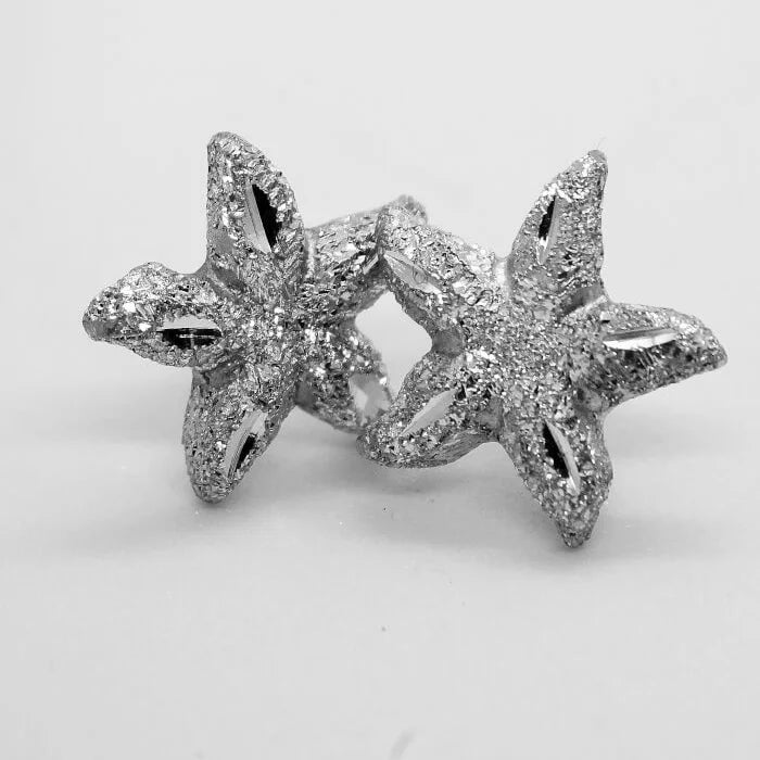 ORECCHINI IN ALLUMINIO STELLINA A LOBO