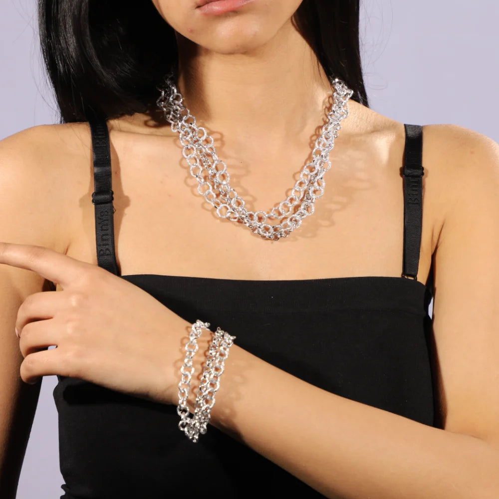 DUNYA - SET IN ALLUMINIO INCISO