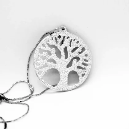 Ciondolo in alluminio Albero della Vita : charm in alluminio inciso | Shadi Bijoux