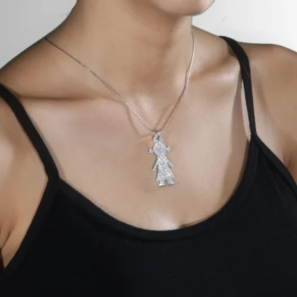 Ciondolo in alluminio inciso Bimba : charm in alluminio inciso | Shadi Bijoux