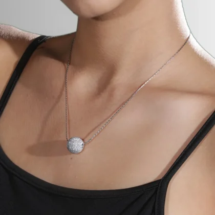 Ciondolo in alluminio Sfera : piccolo charm in alluminio inciso | Shadi Bijoux