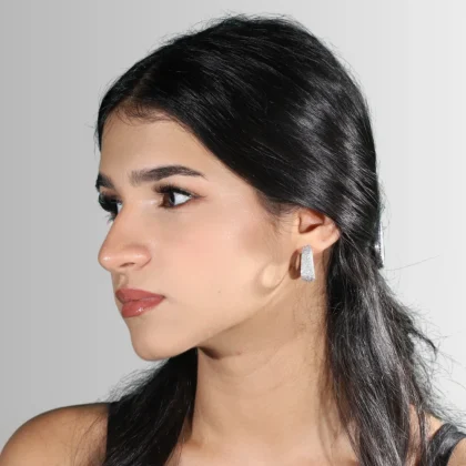 Orecchini in alluminio Cerchi 25.8 : orecchini a lobo di grandezza media | Shadi Bijoux