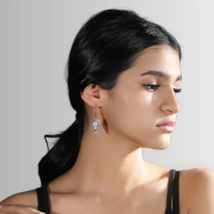 Orecchini in alluminio inciso Paguro : ispirati a vere conchiglie marine | Shadi Bijoux