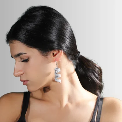 Orecchini in alluminio Spirale : luminosi orecchini pendenti | Shadi Bijoux