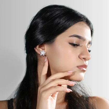 Orecchini in alluminio Stellina a Lobo : luminose stelline a lobo in alluminio | Shadi Bijoux